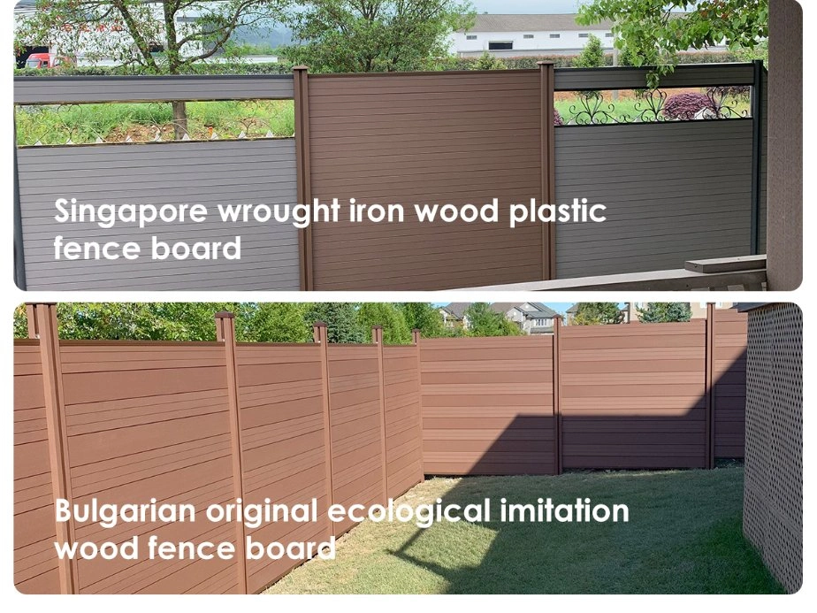 Outdoor Wood Plastic Composite Panel Garden WPC Privacy Fence