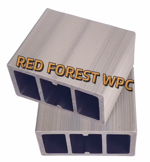 WPC 목재 튜브로 만든 매우 비용 효율적인 복합 옥외 사각 중공 기둥 보드