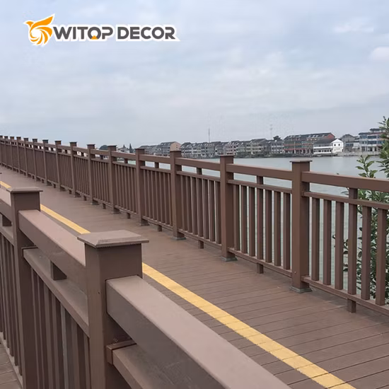 오크 칸막이, WPC 파이프, 옥외용 목재 칸막이 파이프